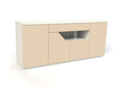 APARADOR 4 PUERTAS 1 CAJÓN 2000 CURVE CON VIDRIO