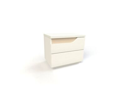 MESA CABECEIRA 2 GAVETAS DIREITA CURVE