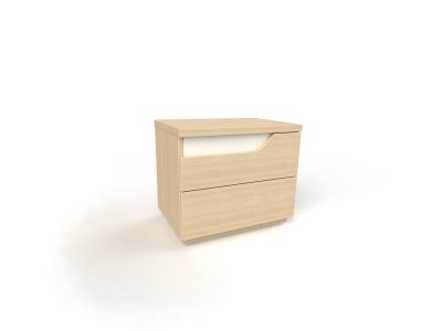 MESA CABECEIRA 2 GAVETAS DIREITA CURVE