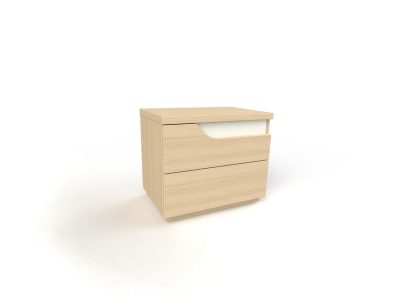 MESA CABECEIRA 2 GAVETAS CURVE ESQUERDA