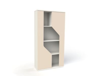 LIBRERIA 2 PUERTAS E REPISAS CURVE